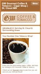 Mobile Screenshot of gwcoffeeandtobacco.com